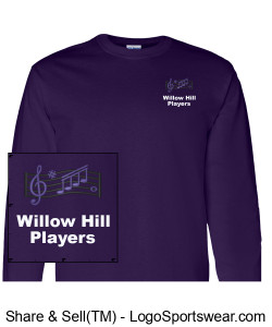 WILLOW HILL PLAYERS long-sleeve Design Zoom